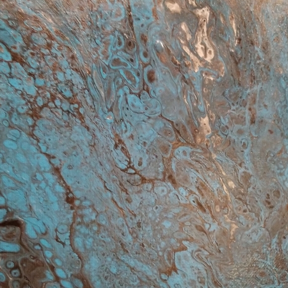 12"x16" Handmade Paint Pour - Picture 7 of 7